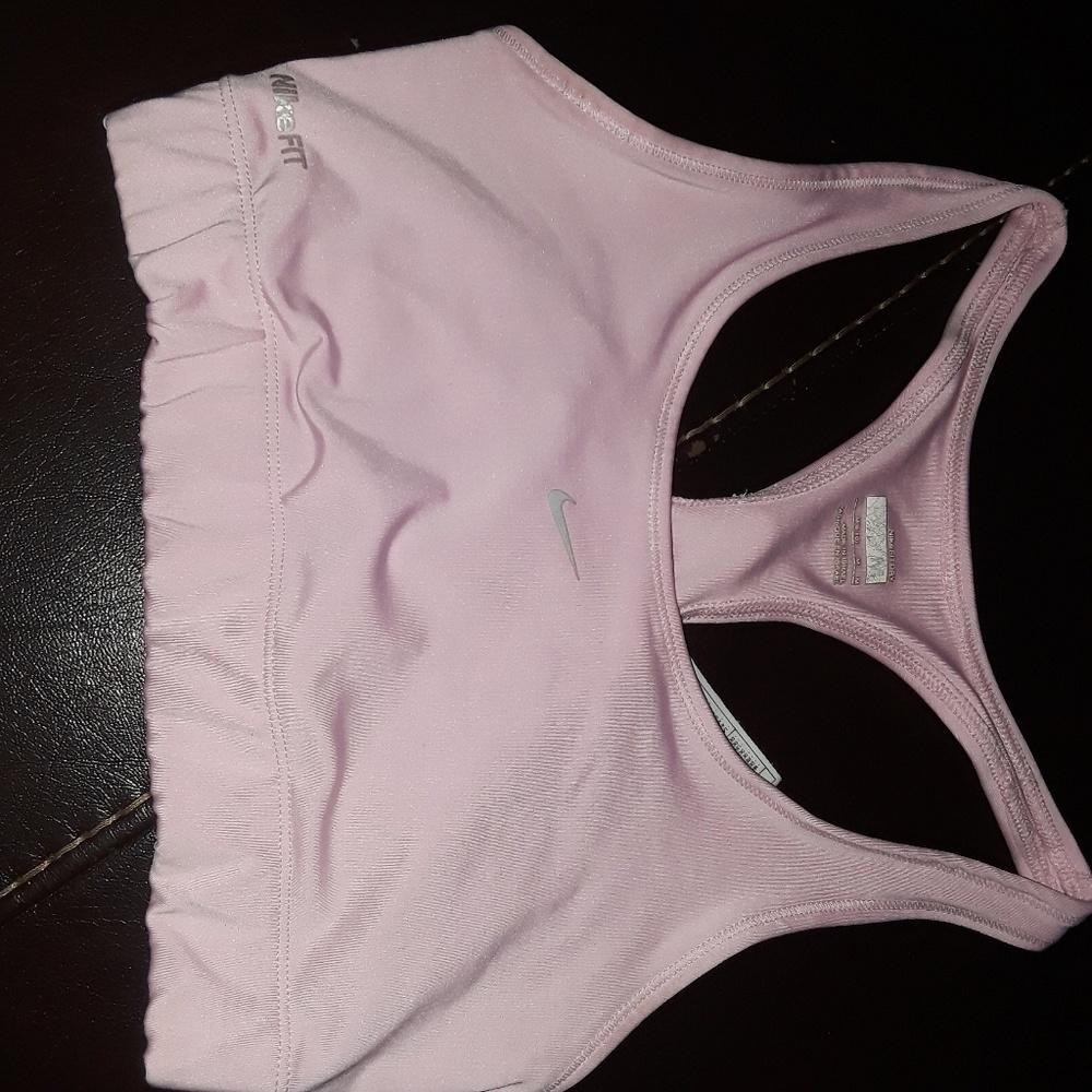 Nike pink sports bra